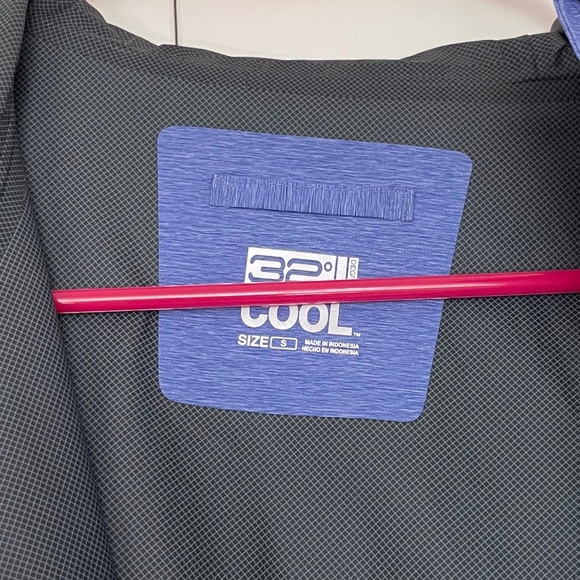 32 Degree Cool Periwinkle Waterproof Hooded Zip-Up Jacket Size S - Picture 13 of 13